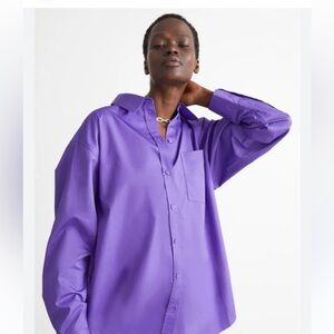 Oversized purple shirt from &otherstories - size 4